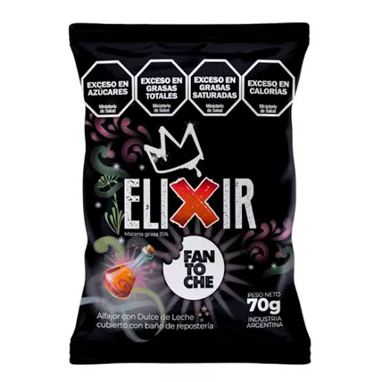 ALFAJOR  FANTOCHE ELIXIR SUPER DDL 70GR  (comprando 3 o más precio mayorist